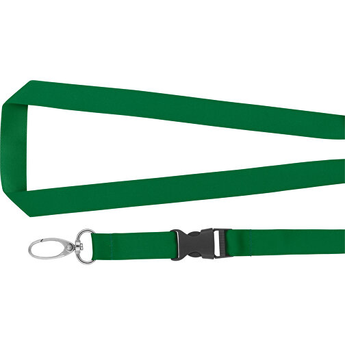 Schlüsselband Basic Oval , Promo Effects, grün, Satin, 105,00cm x 1,60cm (Länge x Breite), Bild 4