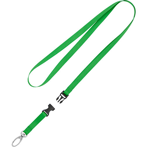 Schlüsselband Basic Oval , Promo Effects, grasgrün, Satin, 105,00cm x 0,90cm (Länge x Breite), Bild 2