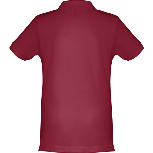 THC ADAM KIDS. Kurzärmeliges Baumwoll-Poloshirt Für Kinder (unisex) , burgunder, 100% Baumwolle, 10, 59,00cm x 43,00cm (Länge x Breite), Bild 2