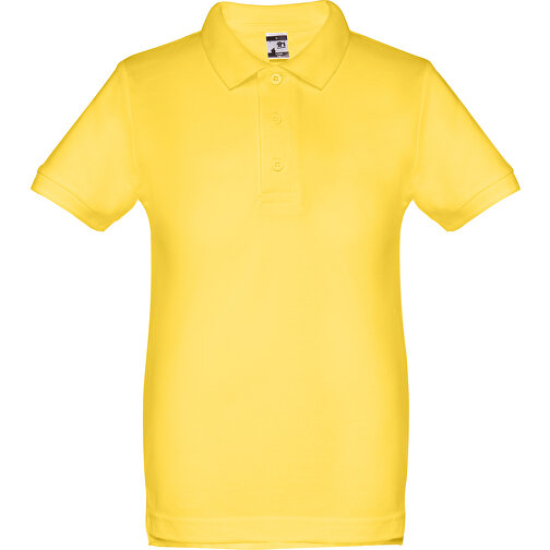 THC ADAM KIDS. Kurzärmeliges Baumwoll-Poloshirt Für Kinder (unisex) , gelb, 100% Baumwolle, 4, 48,00cm x 34,00cm (Länge x Breite), Bild 1
