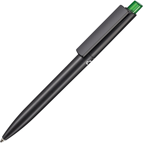 Kugelschreiber CREST RECYCLED + Schwarz , Ritter-Pen, schwarz recycled/limonen-grün TR/FR, ABS-Kunststoff, 149,00cm (Länge), Bild 2
