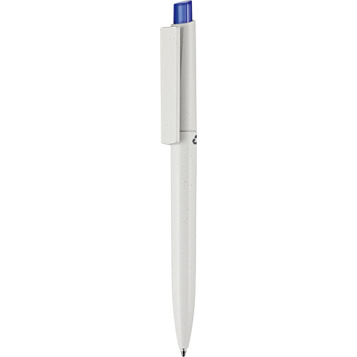 Kugelschreiber CREST RECYCLED + Grau , Ritter-Pen, grau recycled/royal-blau TR/FR, ABS-Kunststoff, 149,00cm (Länge), Bild 1