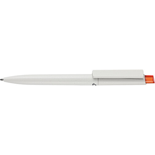 Kugelschreiber CREST RECYCLED + Grau , Ritter-Pen, grau recycled/clementine-orange TR/FR, ABS-Kunststoff, 149,00cm (Länge), Bild 3