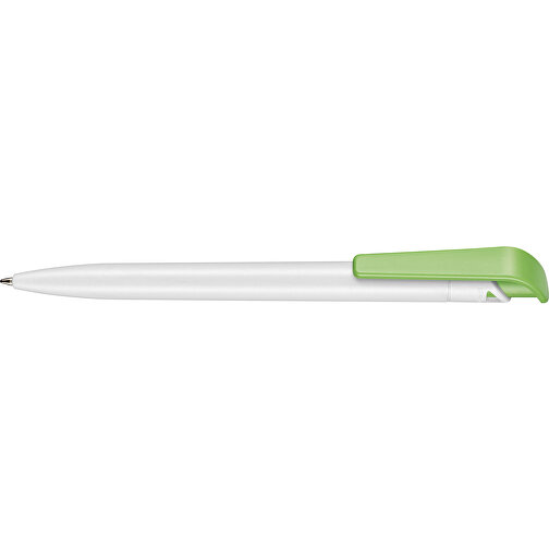 Kugelschreiber PLANT , Ritter-Pen, weiß/grün, PLA (Basis Mais, bio.-abbaubar), 145,00cm (Länge), Bild 3
