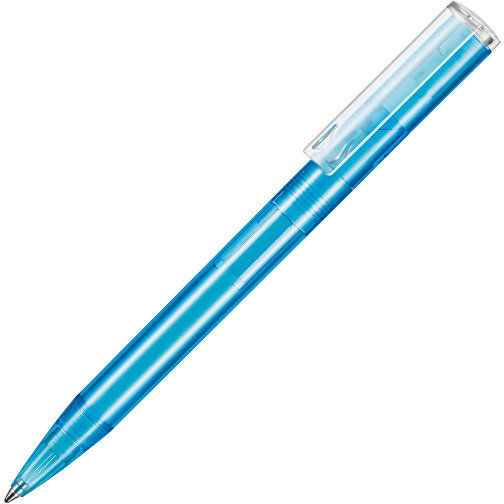 Kugelschreiber LIFT TRANSPARENT P , Ritter-Pen, caribic-blau TR/FR, ABS-Kunststoff, 140,00cm (Länge), Bild 2