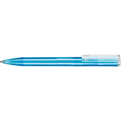 Kugelschreiber LIFT TRANSPARENT P , Ritter-Pen, caribic-blau TR/FR, ABS-Kunststoff, 140,00cm (Länge), Bild 3