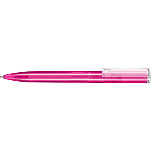 Kugelschreiber LIFT TRANSPARENT P , Ritter-Pen, magenta-pink TR/FR, ABS-Kunststoff, 140,00cm (Länge), Bild 3