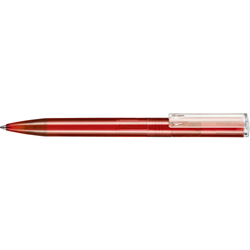 Kugelschreiber LIFT TRANSPARENT P , Ritter-Pen, kirsch-rot TR/FR, ABS-Kunststoff, 140,00cm (Länge), Bild 3