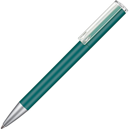 Kugelschreiber LIFT SOFT , Ritter-Pen, petrol-türkis, ABS-Kunststoff, 140,00cm (Länge), Bild 2