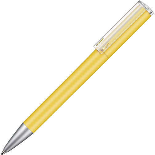 Kugelschreiber LIFT SOFT , Ritter-Pen, zitronen-gelb, ABS-Kunststoff, 140,00cm (Länge), Bild 2