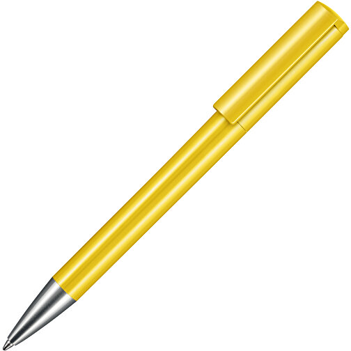 Kugelschreiber LIFT , Ritter-Pen, zitronen-gelb, ABS-Kunststoff, 140,00cm (Länge), Bild 2