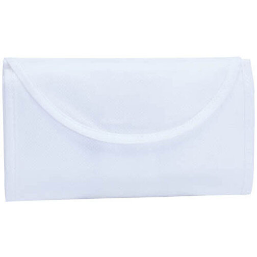 Faltbare Tasche KONSUM , weiß, Vliesstoff, 38,00cm x 42,00cm (Länge x Breite), Bild 1