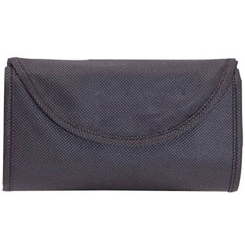Faltbare Tasche KONSUM , schwarz, Vliesstoff, 38,00cm x 42,00cm (Länge x Breite), Bild 1