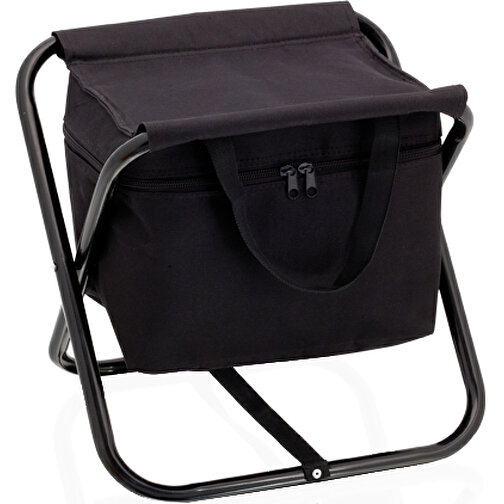 Stuhl Kühltasche XANA , schwarz, Polyester 6D, 26,50cm x 32,00cm x 34,50cm (Länge x Höhe x Breite), Bild 1