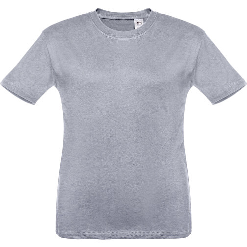 THC QUITO. Unisex Kinder T-shirt , hellgrau melliert, 100% Baumwolle, 8, 51,00cm x 40,00cm (Länge x Breite), Bild 1