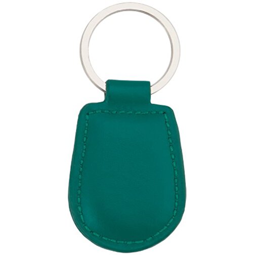 Schlüsselanhänger PELCU , grün, PU, 3,80cm x 0,70cm x 5,50cm (Länge x Höhe x Breite), Bild 1