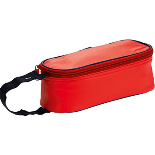 Lunch Box Tasche RUFUS , rot, PVC/ Aluminium, 21,00cm x 8,00cm x 7,50cm (Länge x Höhe x Breite), Bild 1