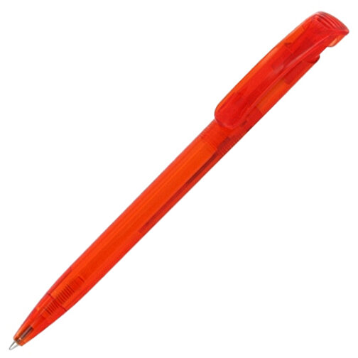 Kugelschreiber CLEAR TRANSPARENT , Ritter-Pen, flamingo, ABS-Kunststoff, 14,80cm (Länge), Bild 2