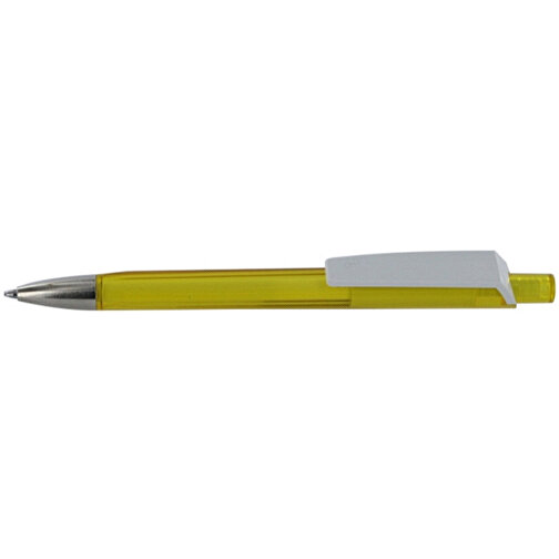 Kugelschreiber Tri-Star Transparent S , Ritter-Pen, ananas-gelb, ABS-Kunststoff, 14,00cm (Länge), Bild 3