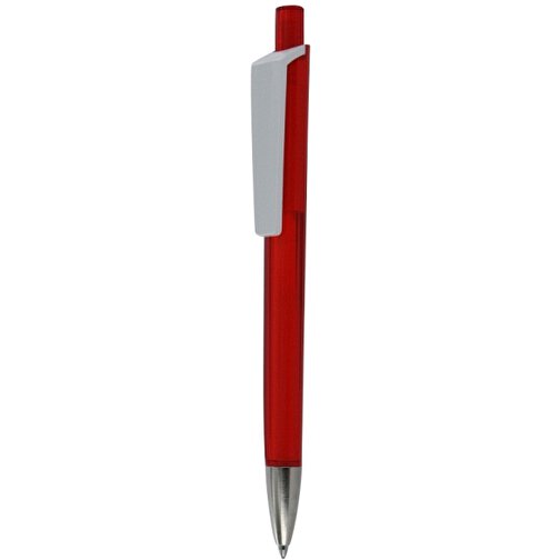 Kugelschreiber Tri-Star Transparent S , Ritter-Pen, feuer-rot, ABS-Kunststoff, 14,00cm (Länge), Bild 1