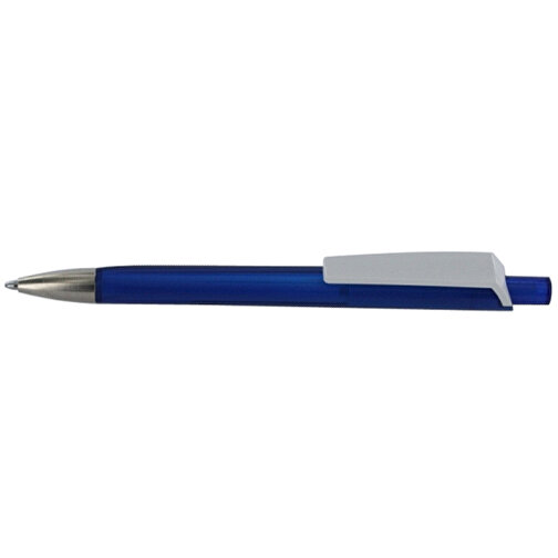 Kugelschreiber Tri-Star Transparent S , Ritter-Pen, royal-blau, ABS-Kunststoff, 14,00cm (Länge), Bild 3