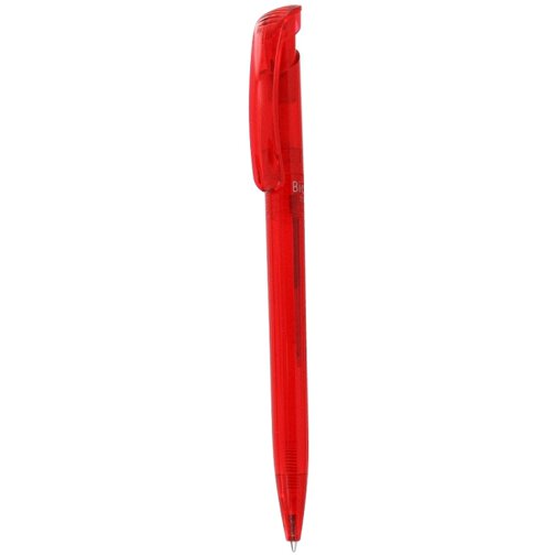 Kugelschreiber BIO-CLEAR , Ritter-Pen, feuerrot, ABS-Kunststoff, 14,80cm (Länge), Bild 1