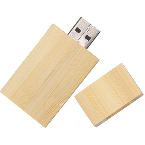 USB-Stick Straight 16GB , Promo Effects MB , bambus MB , 16 GB , bambus MB , 3 - 10 MB/s MB , 6,00cm x 1,00cm x 2,80cm (Länge x Höhe x Breite), Bild 1