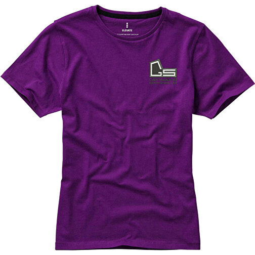 Nanaimo – T-Shirt Für Damen , pflaume, Single jersey Strick 100% BCI Baumwolle, 160 g/m2, S, , Bild 4