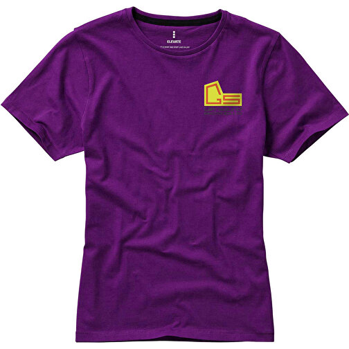 Nanaimo – T-Shirt Für Damen , pflaume, Single jersey Strick 100% BCI Baumwolle, 160 g/m2, L, , Bild 2