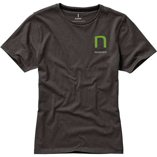 Nanaimo – T-Shirt Für Damen , anthrazit, Single jersey Strick 100% BCI Baumwolle, 160 g/m2, L, , Bild 2