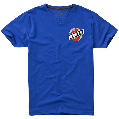 Kawartha T-Shirt Für Herren Mit V-Ausschnitt , Green Concept, blau, Single jersey Strick 95% Bio Baumwolle, 5% Elastan, 200 g/m2, XL, , Bild 2