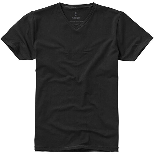 Kawartha T-Shirt Für Herren Mit V-Ausschnitt , Green Concept, schwarz, Single jersey Strick 95% Bio Baumwolle, 5% Elastan, 200 g/m2, L, , Bild 7
