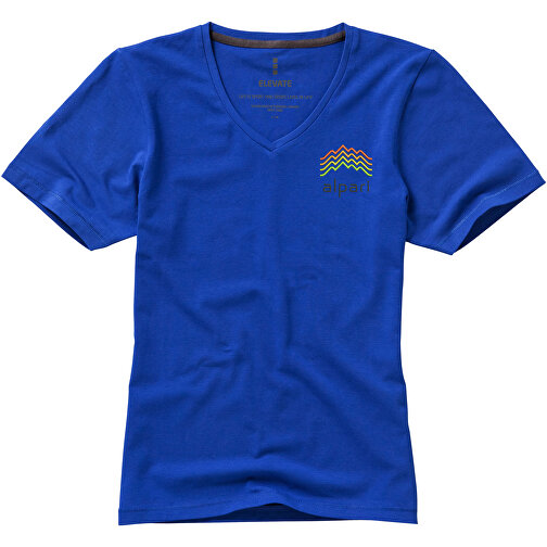 Kawartha T-Shirt Für Damen Mit V-Ausschnitt , Green Concept, blau, Single jersey Strick 95% Bio Baumwolle, 5% Elastan, 200 g/m2, S, , Bild 4