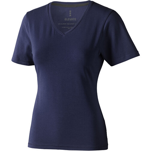 Kawartha T-Shirt Für Damen Mit V-Ausschnitt , Green Concept, navy, Single jersey Strick 95% Bio Baumwolle, 5% Elastan, 200 g/m2, S, , Bild 1