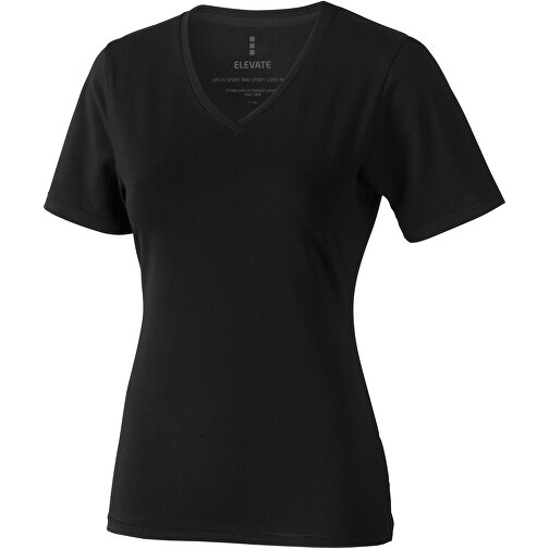 Kawartha T-Shirt Für Damen Mit V-Ausschnitt , Green Concept, schwarz, Single jersey Strick 95% Bio Baumwolle, 5% Elastan, 200 g/m2, M, , Bild 1