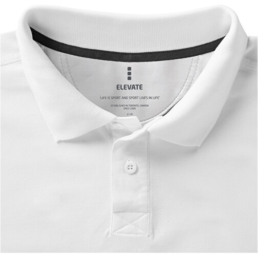 Calgary Poloshirt Für Herren , weiß, Piqué Strick 100% BCI Baumwolle, 200 g/m2, S, , Bild 5