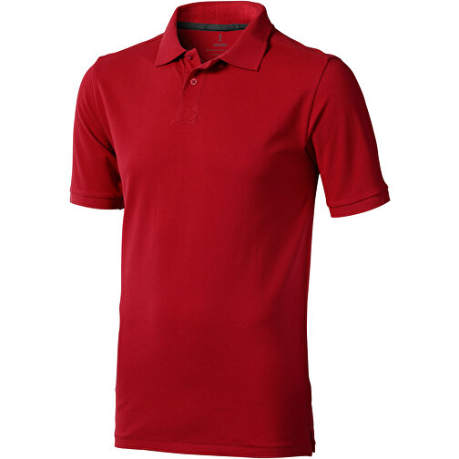 Calgary Poloshirt Für Herren , rot, Piqué Strick 100% BCI Baumwolle, 200 g/m2, XL, , Bild 1