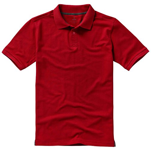 Calgary Poloshirt Für Herren , rot, Piqué Strick 100% BCI Baumwolle, 200 g/m2, XL, , Bild 20