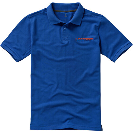 Calgary Poloshirt Für Herren , blau, Piqué Strick 100% BCI Baumwolle, 200 g/m2, XL, , Bild 4