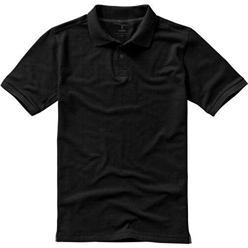 Calgary Poloshirt Für Herren , schwarz, Piqué Strick 100% BCI Baumwolle, 200 g/m2, L, , Bild 3