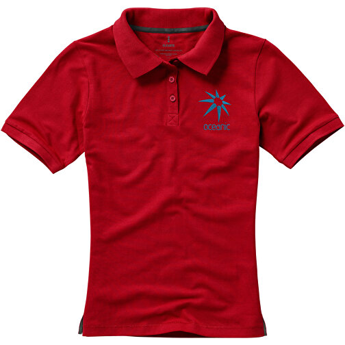Calgary Poloshirt Für Damen , rot, Piqué Strick  Baumwolle, 200 g/m2, M, , Bild 4