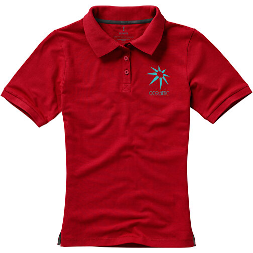 Calgary Poloshirt Für Damen , rot, Piqué Strick  Baumwolle, 200 g/m2, XL, , Bild 5