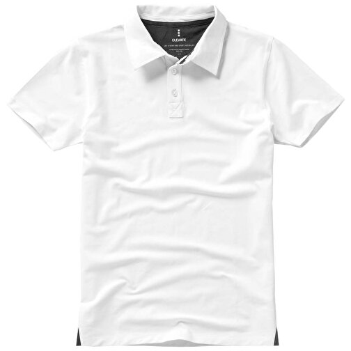 Markham Stretch Poloshirt Für Herren , weiß, Double Pique Strick 5% Elastan, 95% BCI Baumwolle, 200 g/m2, S, , Bild 12