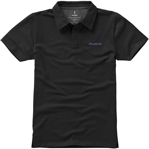 Markham Stretch Poloshirt Für Herren , schwarz, Double Pique Strick 5% Elastan, 95% BCI Baumwolle, 200 g/m2, XL, , Bild 4