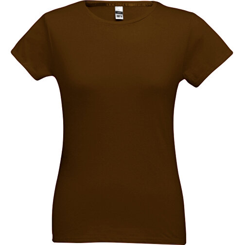 THC SOFIA. Tailliertes Damen-T-Shirt , dunkelbraun, 100% Baumwolle, M, 62,00cm x 44,00cm (Länge x Breite), Bild 1
