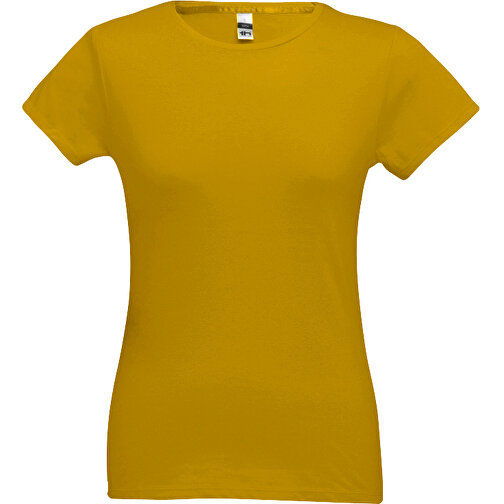 THC SOFIA. Tailliertes Damen-T-Shirt , dunkelgelb, 100% Baumwolle, M, 62,00cm x 44,00cm (Länge x Breite), Bild 1
