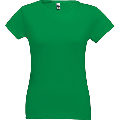 THC SOFIA. Tailliertes Damen-T-Shirt , grün, 100% Baumwolle, S, 60,00cm x 41,00cm (Länge x Breite), Bild 1