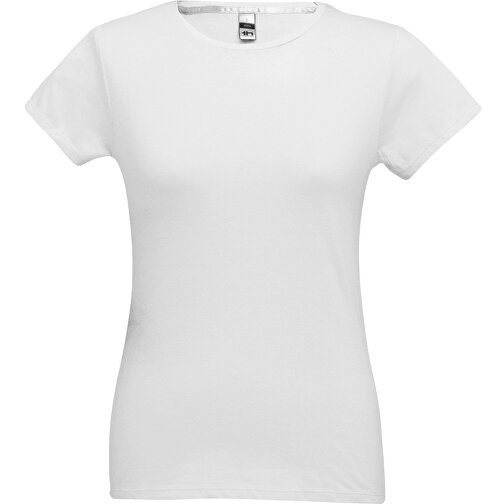 THC SOFIA WH. Tailliertes Damen-T-Shirt Aus Baumwolle. Farbe Weiß , weiß, 100% Baumwolle, S, 60,00cm x 41,00cm (Länge x Breite), Bild 2