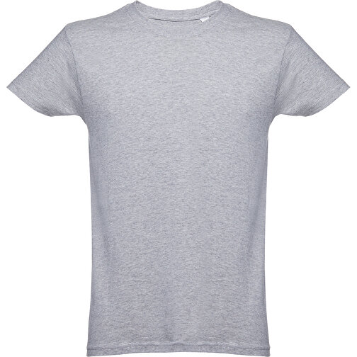 THC LUANDA. Herren-T-Shirt Aus Baumwolle Im Schlauchformat , hellgrau melliert, 100% Baumwolle, S, 69,00cm x 50,00cm (Länge x Breite), Bild 1
