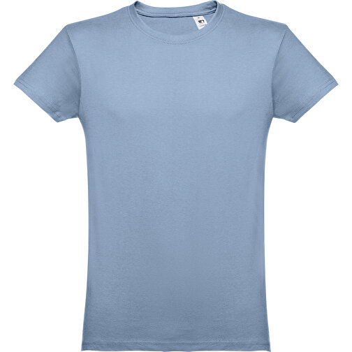 THC LUANDA. Herren-T-Shirt Aus Baumwolle Im Schlauchformat , pastellblau, 100% Baumwolle, XL, 76,00cm x 59,00cm (Länge x Breite), Bild 1